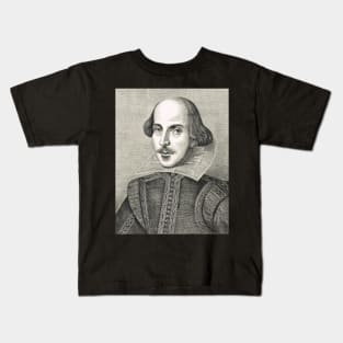 William Shakespeare The Bard of Avon Kids T-Shirt